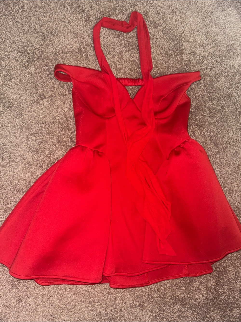 Fashion Nova Red Mini Dress with Sweetheart Bodice